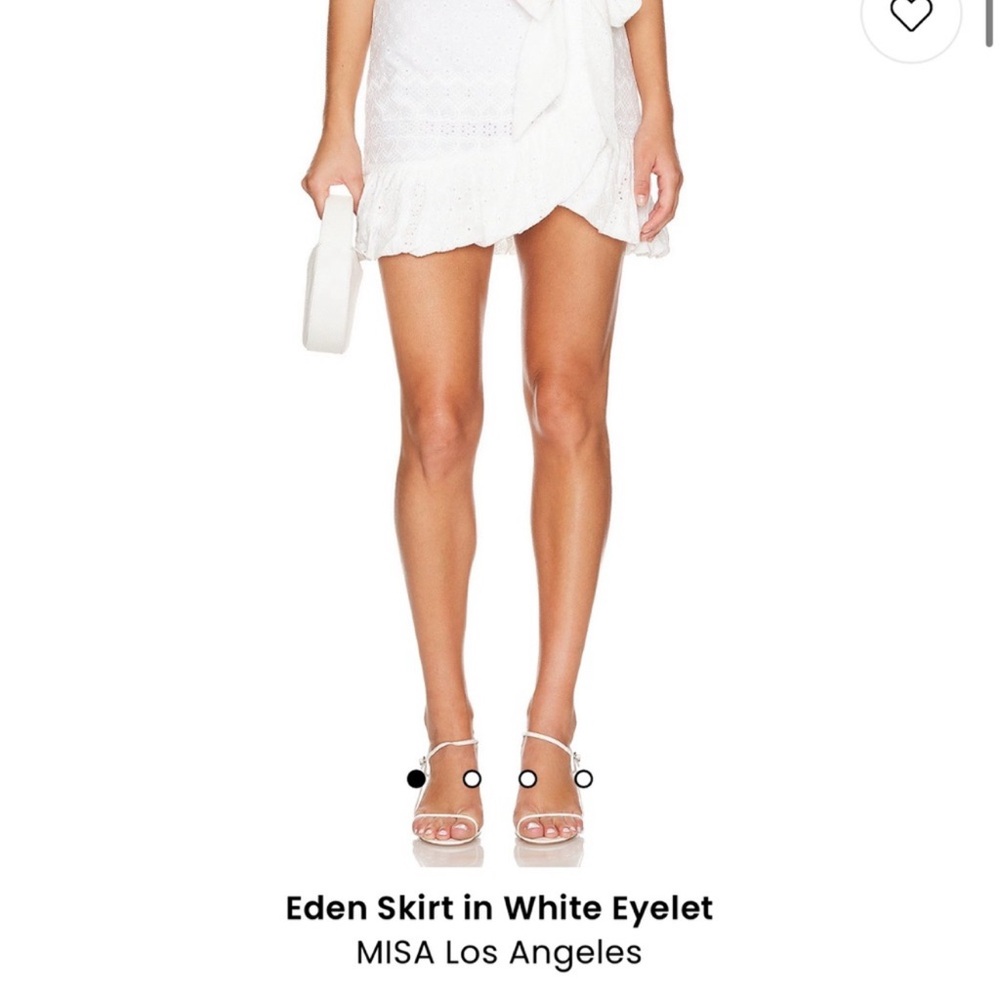 MISA Los Angeles White Mini Skirt